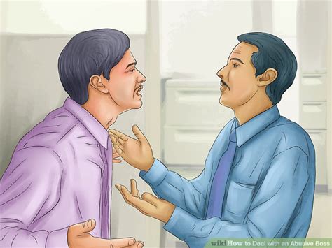 how to deal with an abusive boss with pictures wikihow