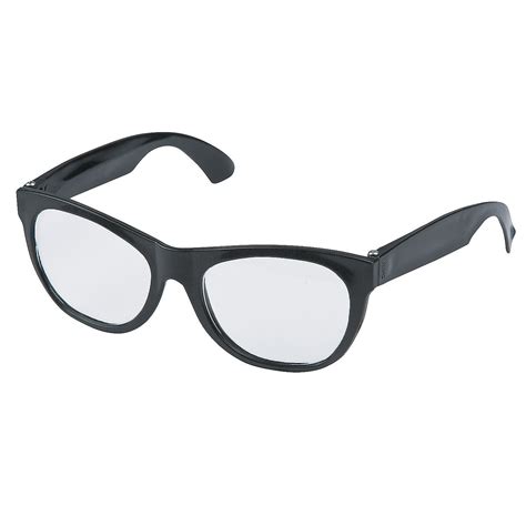 plastic clear lens glasses black apparel accessories  pieces walmartcom