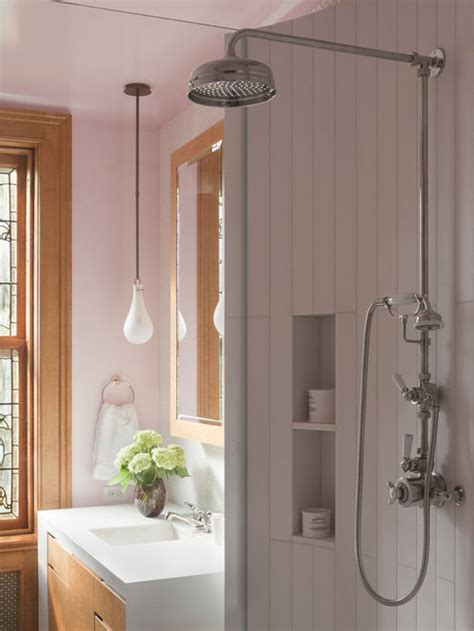 exposed pipe shower houzz