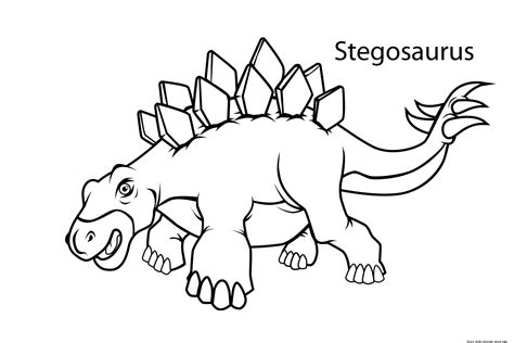 printable stegosaurus dinosaur coloring pages  kidsfree printable