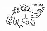 Stegosaurus Coloring Printable Pages Dinosaur Kids sketch template