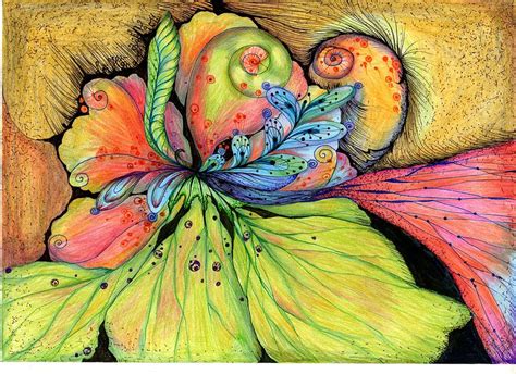 Flowering Of Orgasm Drawing By Hong Diep Loi