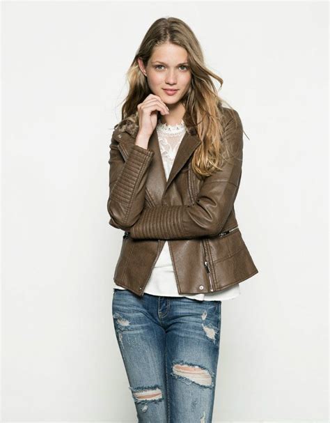 bershka  kis sezonu ceketler moda stilleri deri ceket moda trendleri