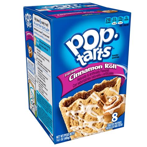 pop tarts breakfast toaster pastries frosted cinnamon roll flavored
