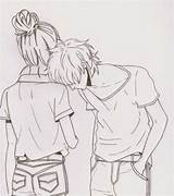 Couple Drawing Cute Pencil Easy Sketches Drawings Couples Coloring Tumblr Sketch Cartoon Anime Pages Draw Together Teens Choose Board sketch template