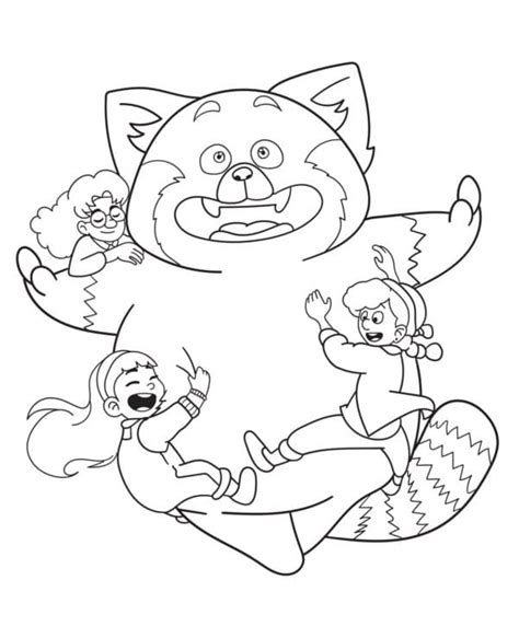 turning red coloring pages  coloring pages  kids