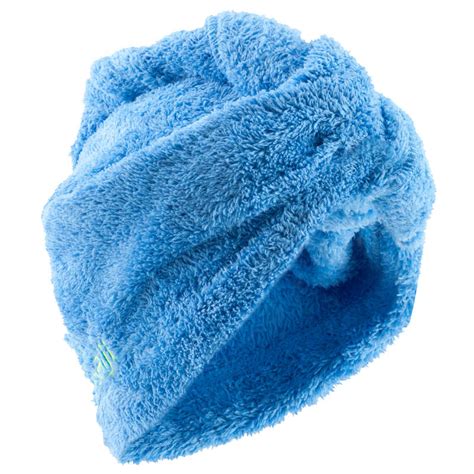 nabaiji soft microfibre hair towel china blue decathlon