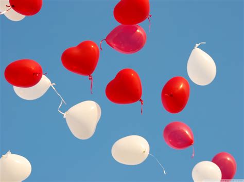 valentines day heart balloons ultra hd desktop background wallpaper for 4k uhd tv widescreen