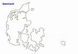 Outline Denmark Map Country Maps Color Area Countryreports sketch template