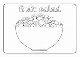 Salad Fruit Pages Coloring Colouring Sparklebox Oliver Literacy Sheets Word Story Dutch Kids Search sketch template