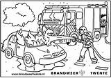 Brandweer Hulpdiensten Kleurplaten Brandweerauto Losser Bord sketch template