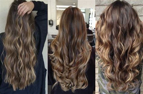 hypnotizing long brown hair with highlights hair