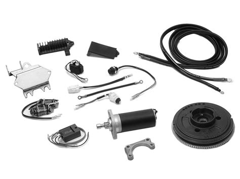 mercury marine  hp  stroke  cc electric start conversion kit  parts