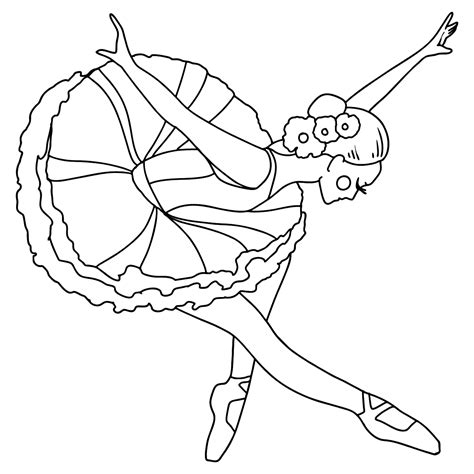 ballerina coloring pages  kids print    color