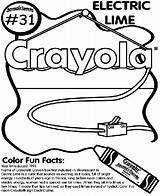 Lime Electric Coloring Crayola sketch template
