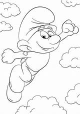 Smurfs Coloring Pages Lost Village Smurf Hefty Getcoloringpages sketch template