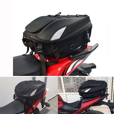 jfg racing motorcycle seat bagtail bag dual  motorcycle backpack waterproof luggage bags