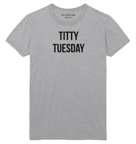 titty tuesday t shirt rude boobs funny womens tumblr present big short