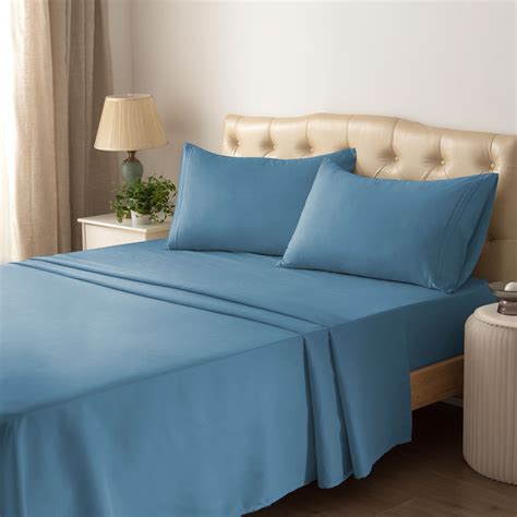 hotel collections microfiber double brushed  piece bed sheet set