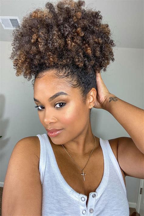 30 quick and easy natural hairstyles curly girl swag in 2020 natural
