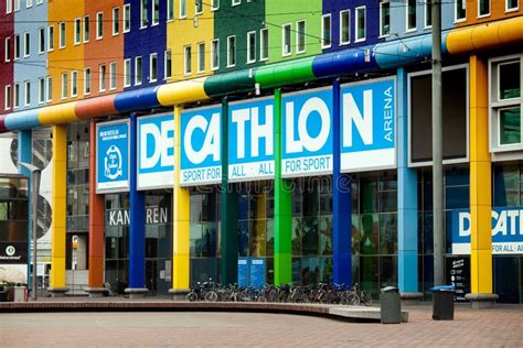 decathlon sport store  amsterdam city editorial stock photo image  footwear international