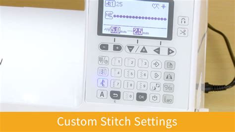 setting custom stitch settings   brilliant baby lock