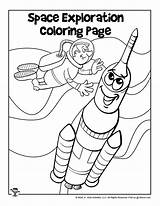 Printable Coloring Spaceship sketch template