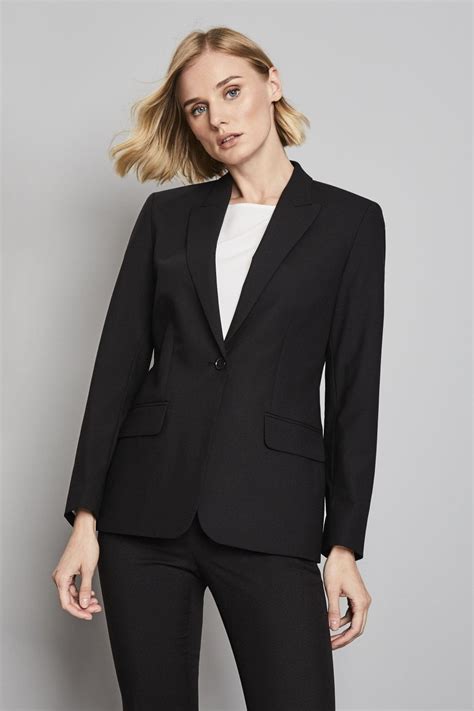 qualitas womens black suit