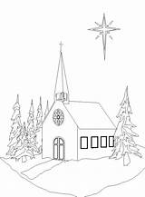Coloring Church Christmas Catholic Printable Drawing Winter Getcolorings Template Getdrawings Colors Printing Ws sketch template