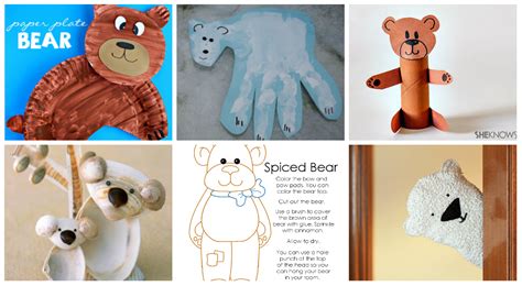 fun bear crafts  preschoolers  love diy thought