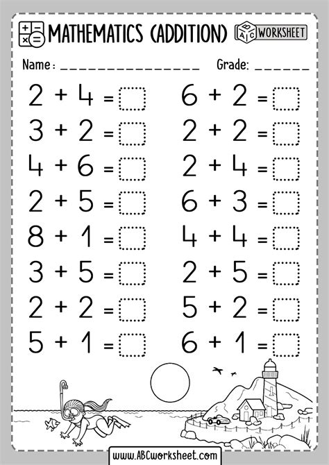 introduction  addition kindergarten worksheets kindergarten