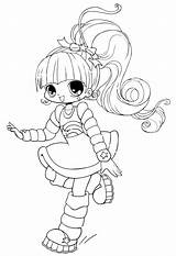Coloring Chibi Pages Cute Printable Kids Print Girl Anime Draw So sketch template