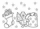 Christmas Coloring Preschoolers Pages Kids sketch template