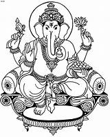 Coloring Ganesh Drawing God Pages Outline Ganesha Cliparts Drawings Clipart Lord Goddess Pencil Sketch Ganapati Books Template Chaturthi Vector Hindu sketch template