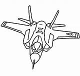 F35 Procoloring Thecolor Flugzeug Chasse Airforce Coloringpagebook Ausmalen Rasane Polizei Airplanes Mikoyan sketch template