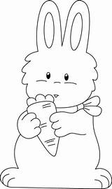 Coloring Rabbit Carrot Pages Enjoying Bunny Bordado Artesanato Pasta Escolha Bestcoloringpages sketch template