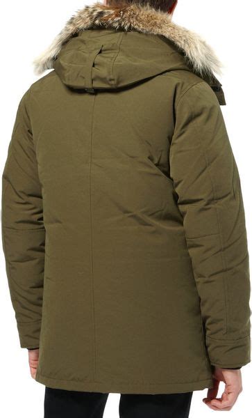 Canada Goose Chateau Coyote Trim Parka Jacket In Green For