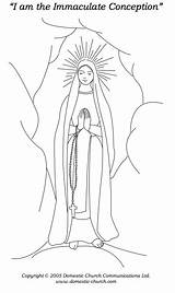 Conception Immaculate Coloring Mary Visit Pages sketch template