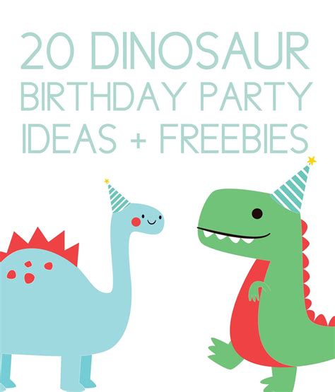 dinosaur birthday party  printable