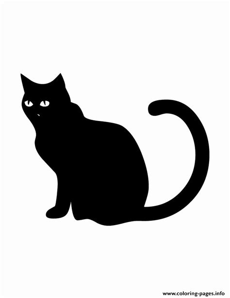 black cat coloring page  black cat silhouette coloring pages