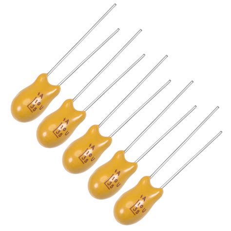 uf tantalum capacitor   pin yellow radial dipped tantalum bead capacitors pcs walmartcom