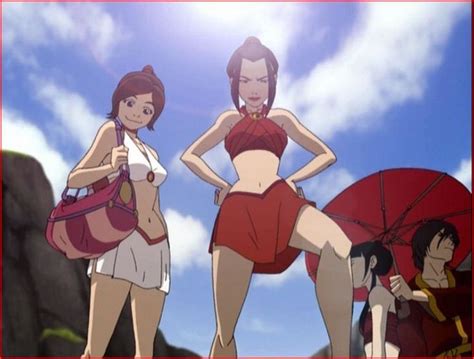avatar the last airbender beach episode asula and ty lee avatar