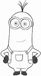 Minions Minion Kevin Drawing Coloring Pages Movie Lesson Steps Draw Easy sketch template