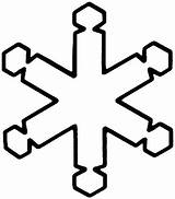 Snowflake Coloring Simple Pages Snowflakes Colorare Da Fiocchi Printable sketch template