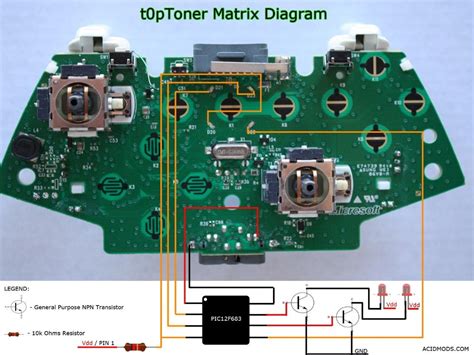 xbox  circuit board wiring diagram image
