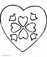 Coloring Printable Valentine Hearts Pages Heart Color Valentines Cliparts Kids Hand Print Jesus Colouring Library Clipart Printing Help Activities Popular sketch template