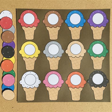 ice cream cone color match