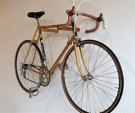 fietsophangsysteem aan de muur van hout fiets ophangbeugel fiets ophangen aan muur