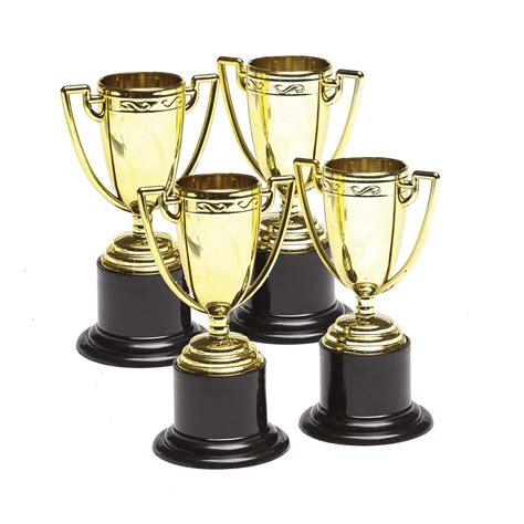 mini trophies  cm tall competition party favour kids birthday trophy winner ebay