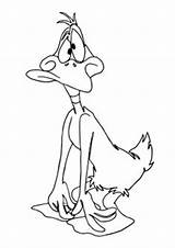 Daffy Pato Confused Confundido Looney Tunes Supercoloring Droopy Warner sketch template